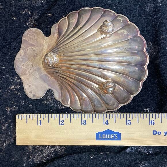 Brooklyn Antique Silver Plate Foot Trinket Dish E.G. Webster Son Patina Vintage - Picture 5 of 10